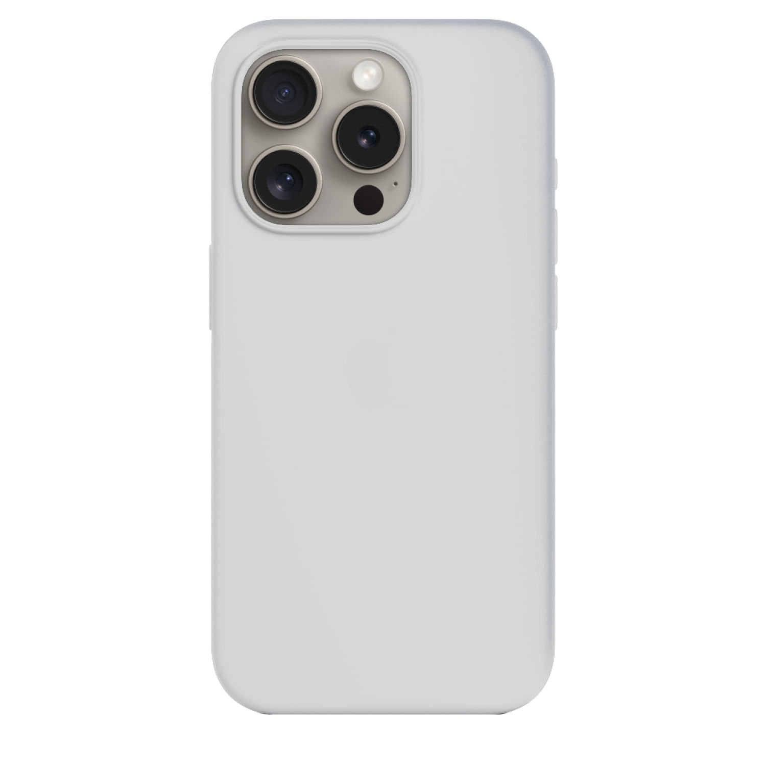 Case De Silicona Para Iphone 15 Pro Blanco