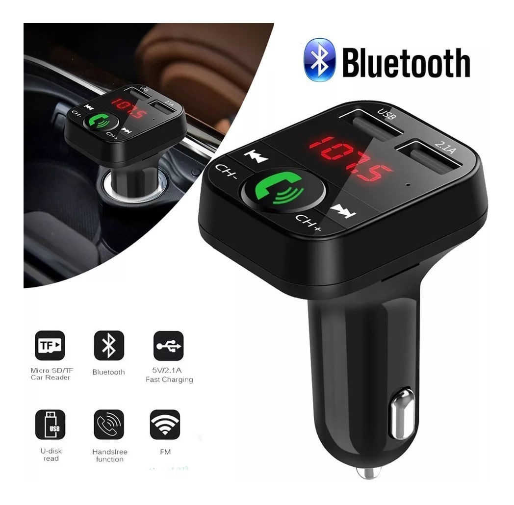 Transmisor Bluetooth Mp3 Manos Libres para  Autos
