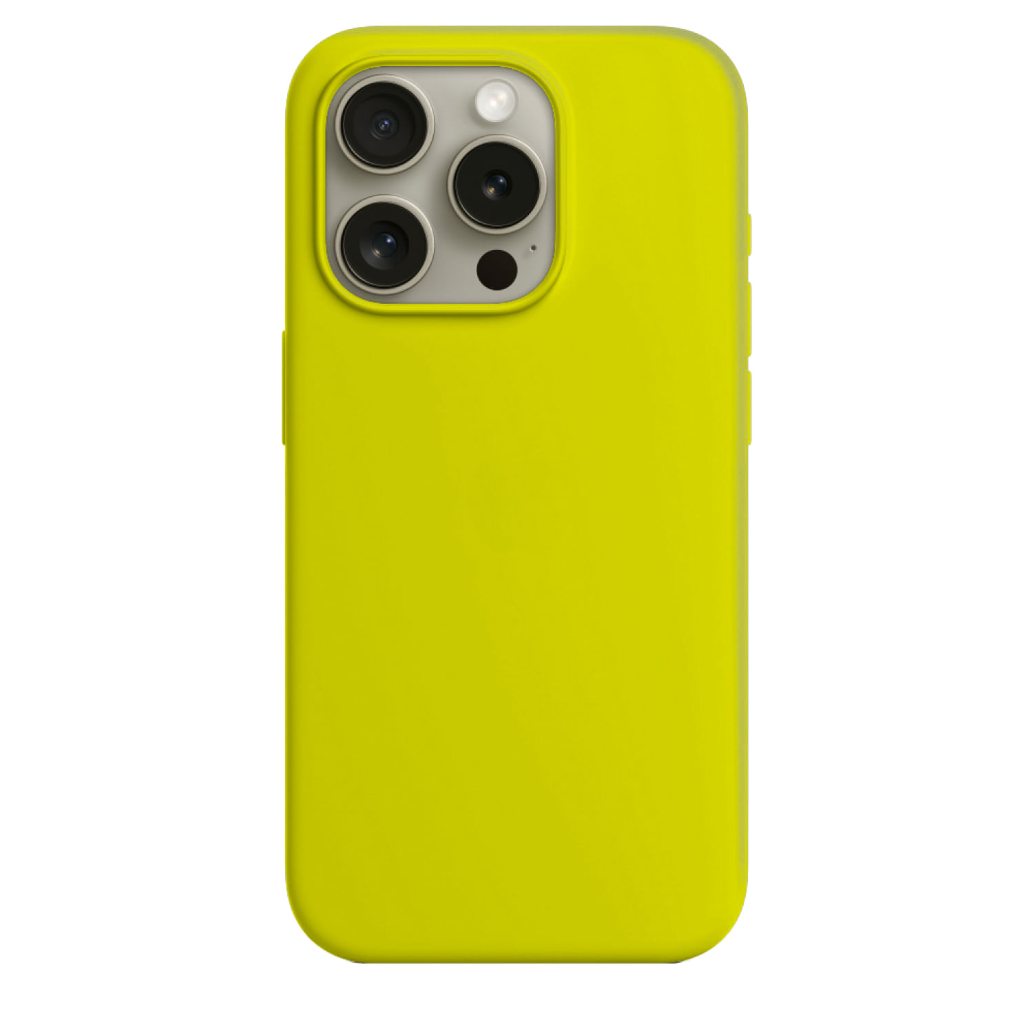 Case De Silicona Para Iphone 15 Pro Amarillo