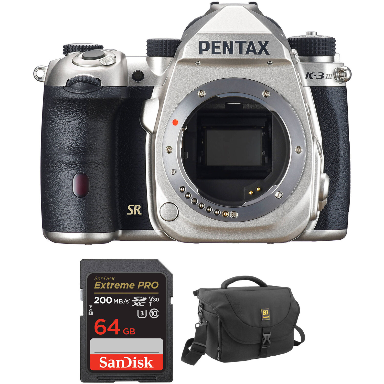 Cámara Dslr Pentax K 3 Mark Iii Body con Kit de Accesorios Plata