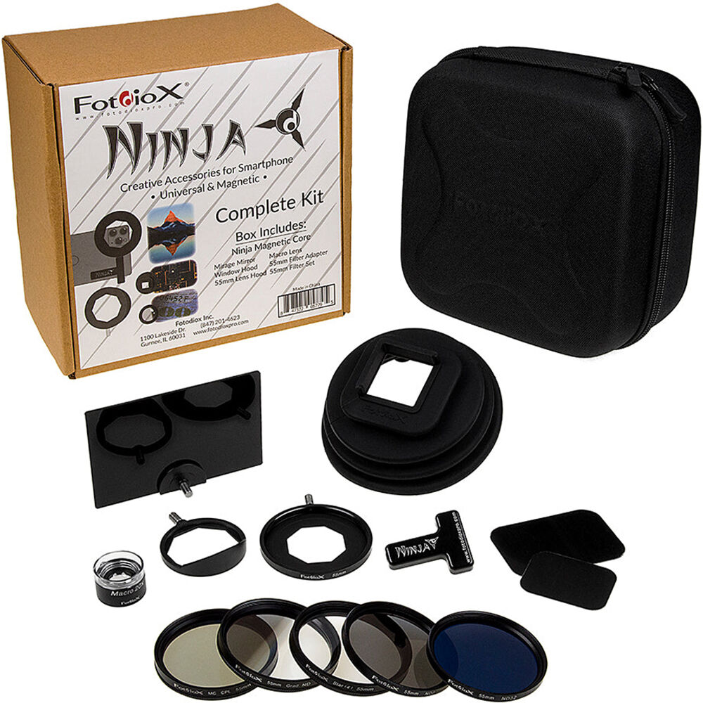 Kit de Accesorios Fotodiox Ninja Complete Universal Magnetic para Smartphone