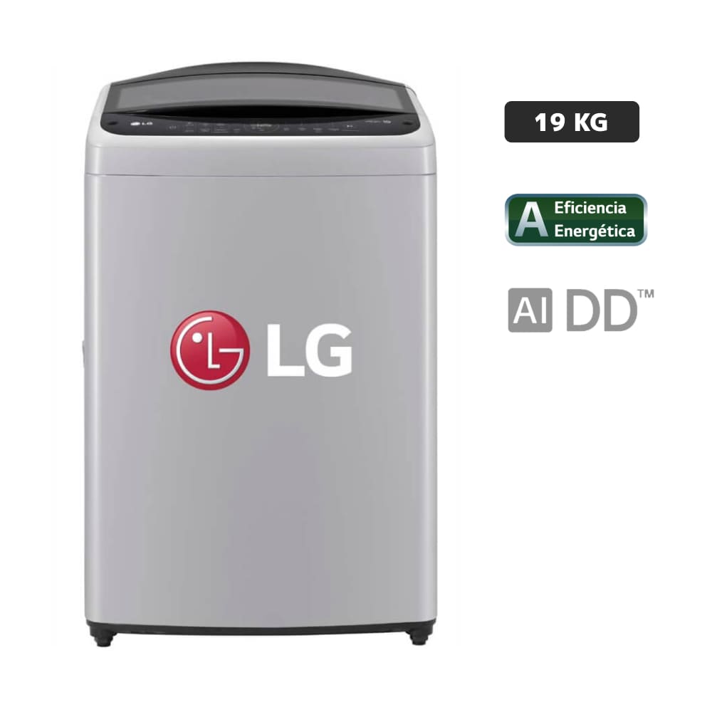 Lavadora LG Carga Superior 19Kg WT19DV6 Plateado