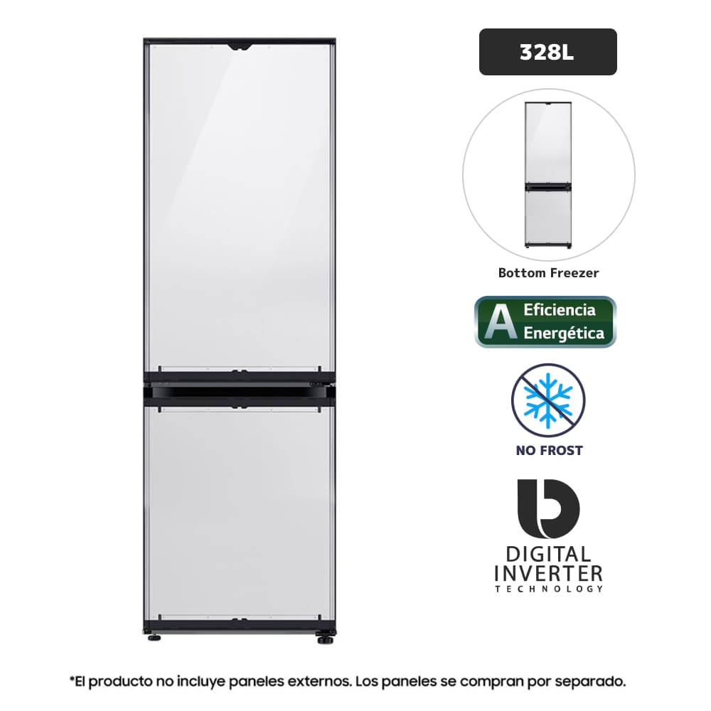 Refrigeradora SAMSUNG 328L No Frost RB33A3662AP/PE Glam White
