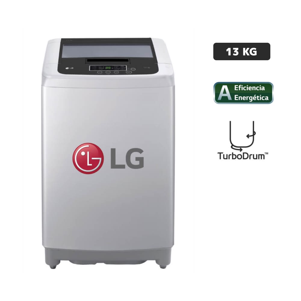 Lavadora LG Carga Superior 13 Kg WT13DPBK Gris