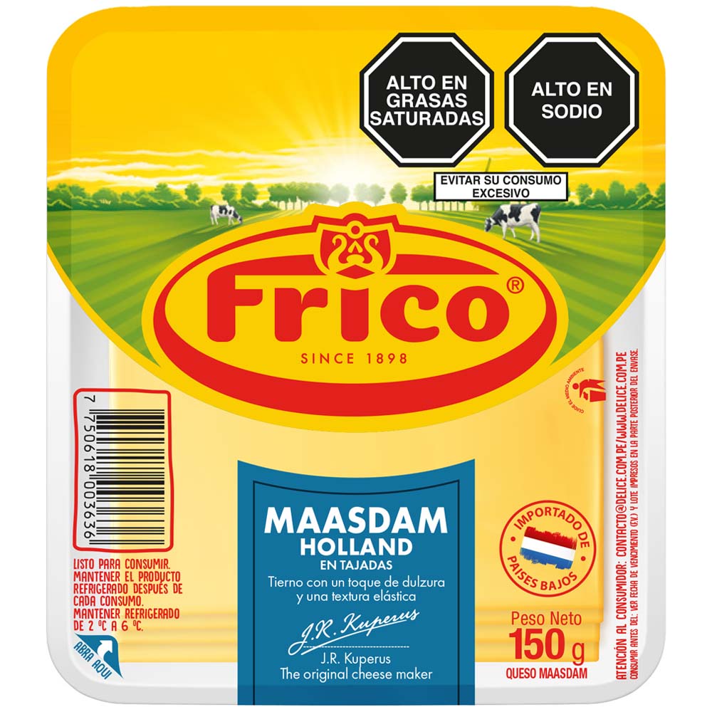Queso Maasdam FRICO Paquete 150g