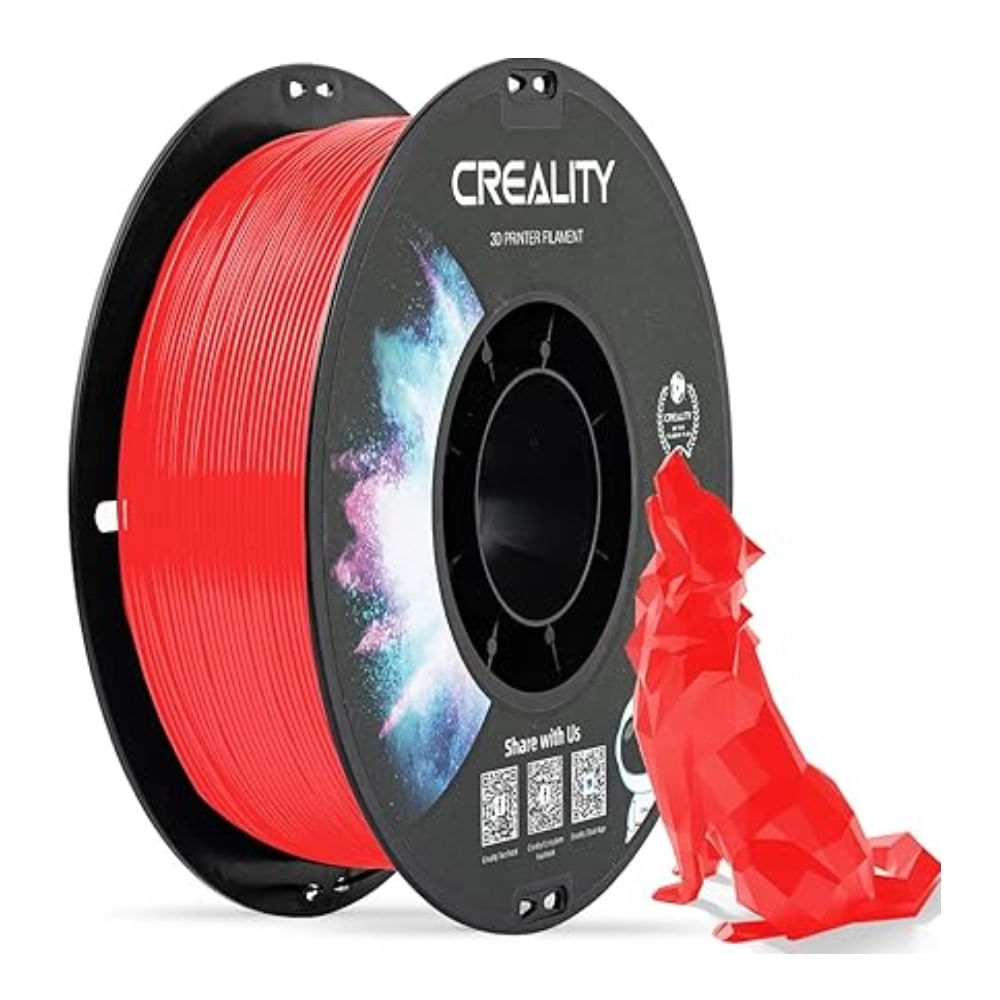 Filamento 3D PETG 1KG 1.75mm Creality Rojo