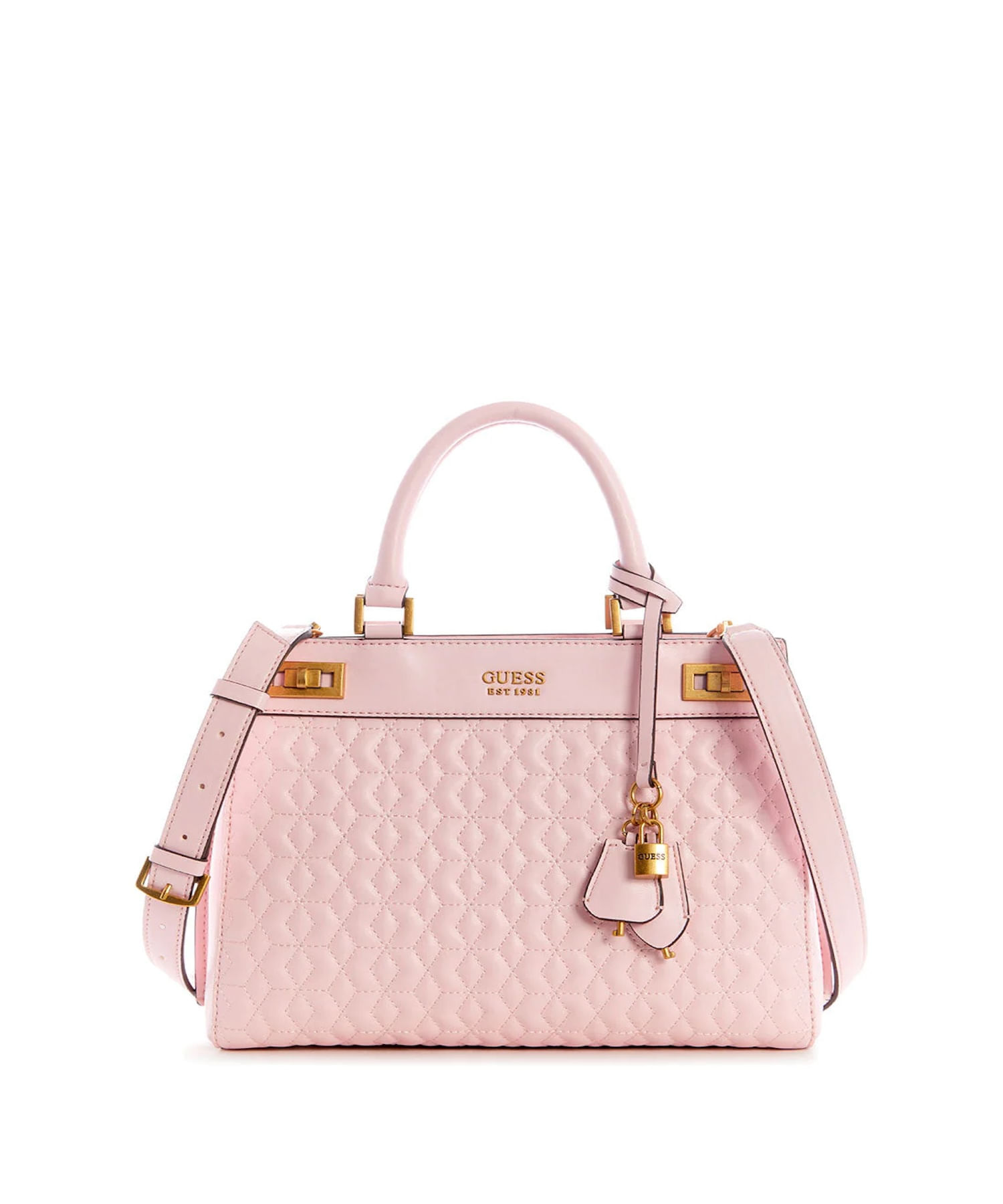 Cartera Guess Pink Katey Luxury Satchel Bag