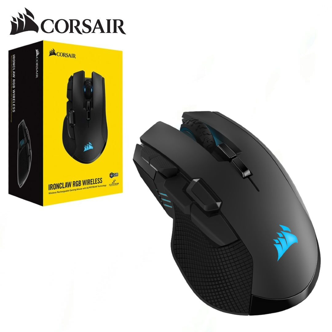 Mouse Gamer Corsair IronClaw RGB Wireless 18k DPI Negro-CH-9317011-NA