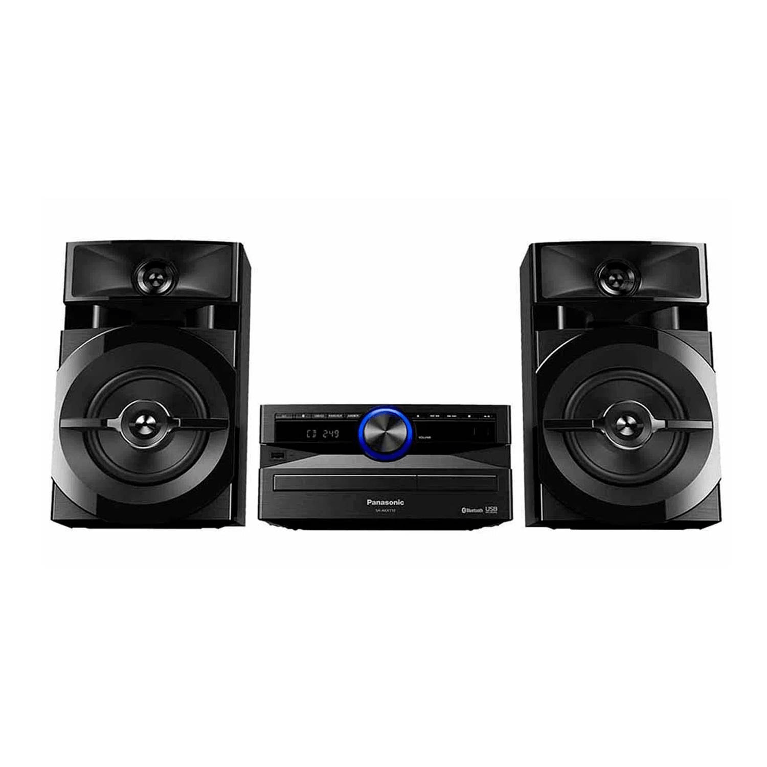 Minicomponentes Panasonic SC-AKX110 Urban Audio Iluminación Azul Negro