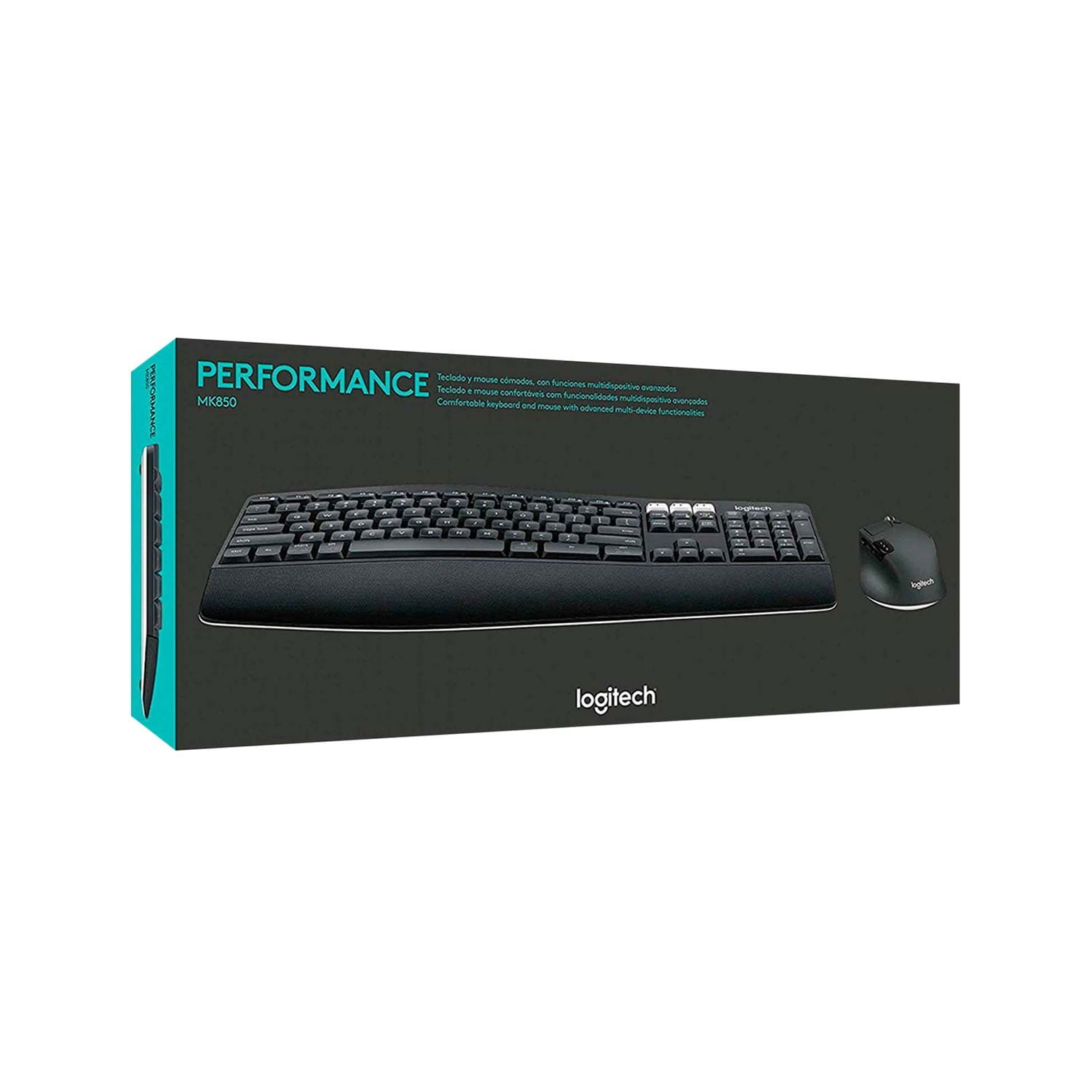 Teclado Logitech + Mouse Performance Mk850 Wireless Usb Black