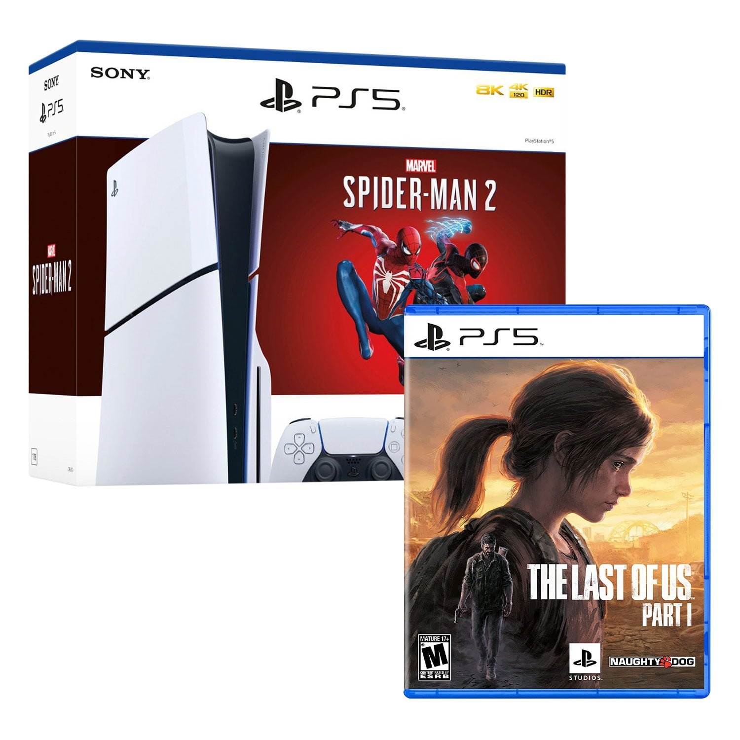 Consola Ps5 Slim Bundle Spiderman 2 + The Last Of Us