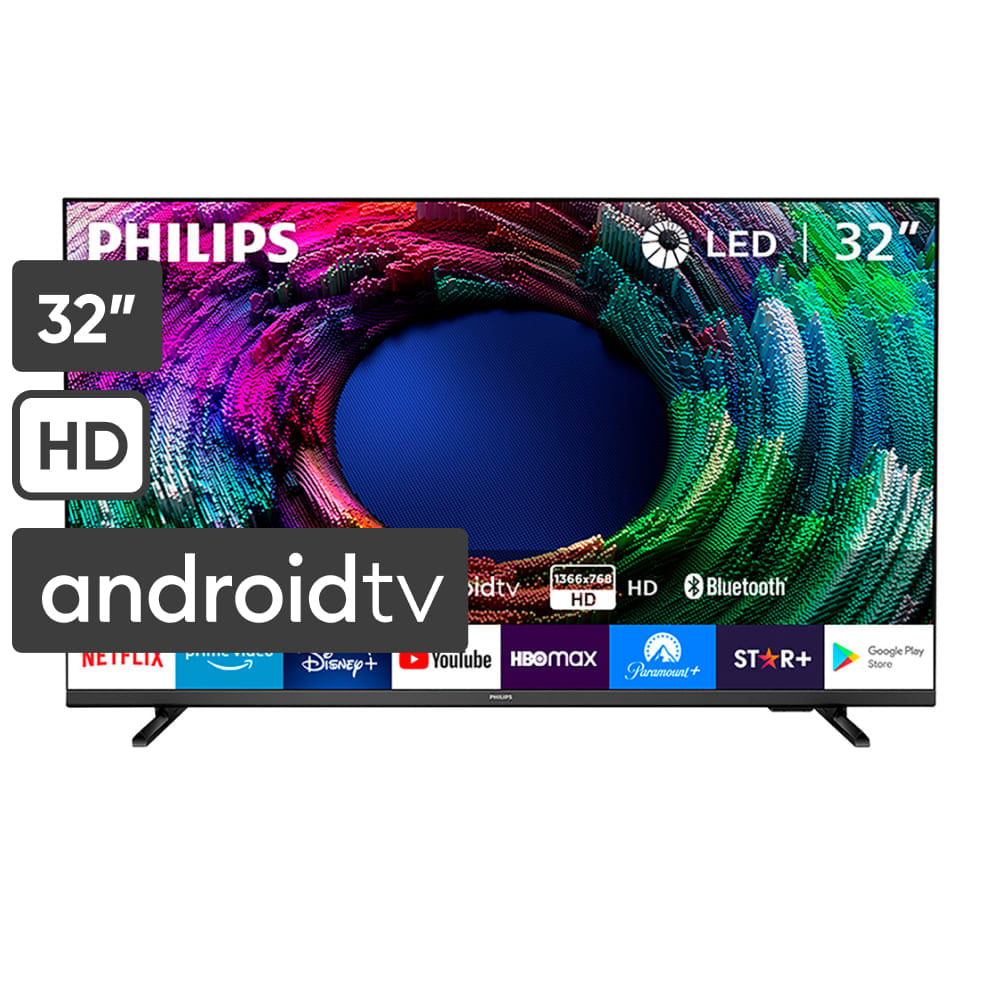 Televisor PHILIPS LED 32'' HD Smart Tv Android 32PHD6917