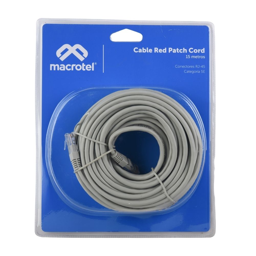 Cable Patch Cord. Macrotel 15 metros
