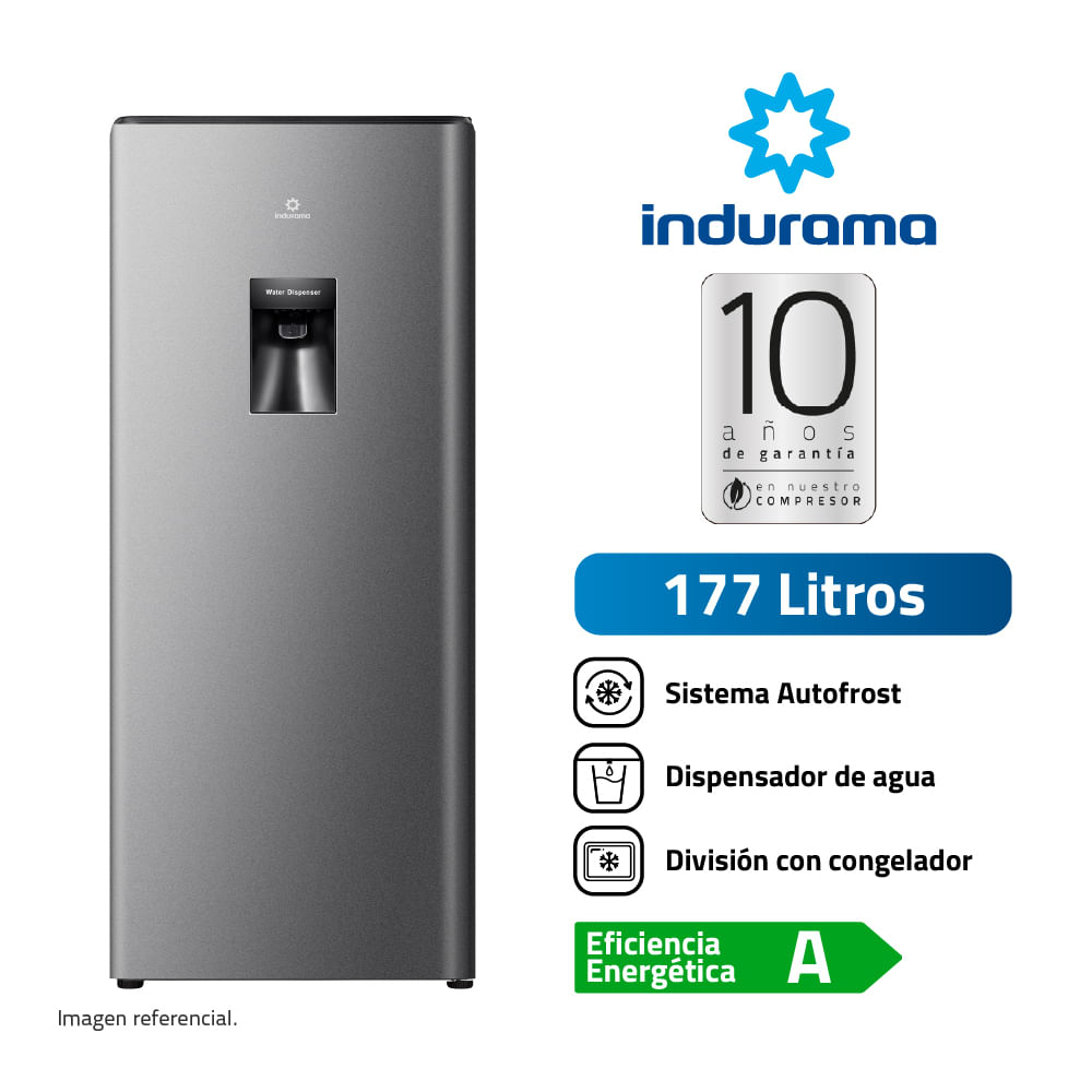 Refrigeradora Indurama RI-289D Una Puerta 177L Croma