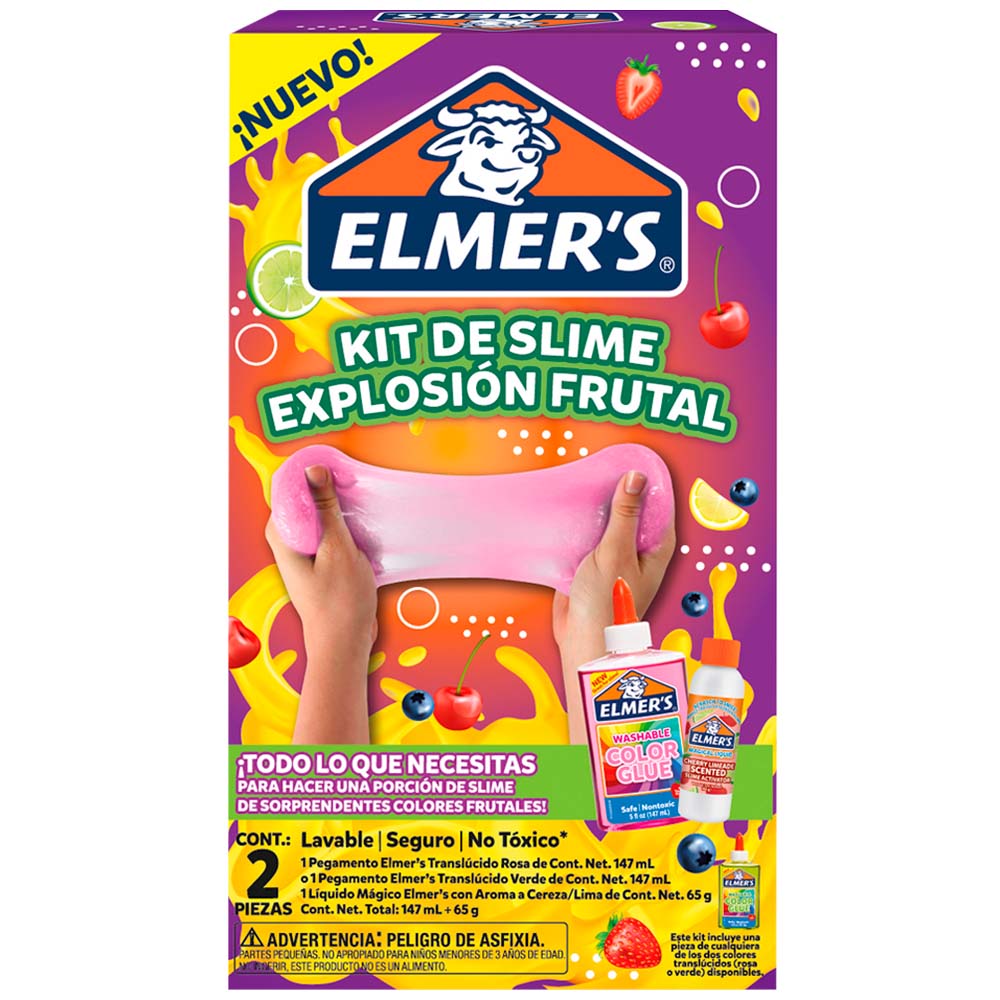 Kit Slime ELMERS Explosion Frutal X2Pz