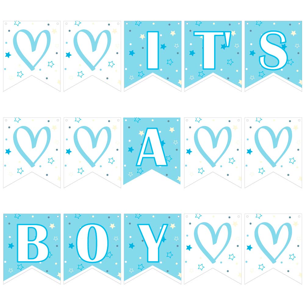 Banderín OLEGO Baby Shower Boy