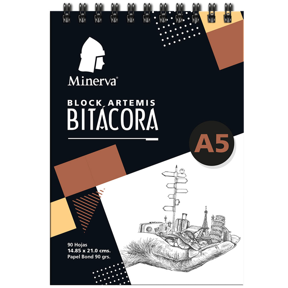 Cuaderno Blocks MINERVA A5 90hj Bitacora