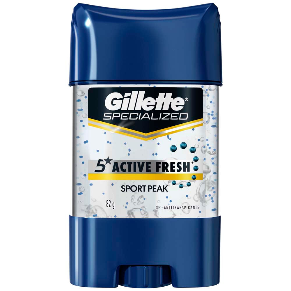 Desodorante para hombre Gel Antitranspirante GILLETTE Sport Peak Frasco 82g