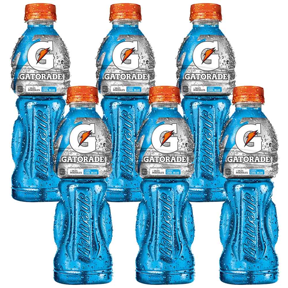 Pack Bebida Rehidratante GATORADE Cool Blue Botella 500ml x 6un