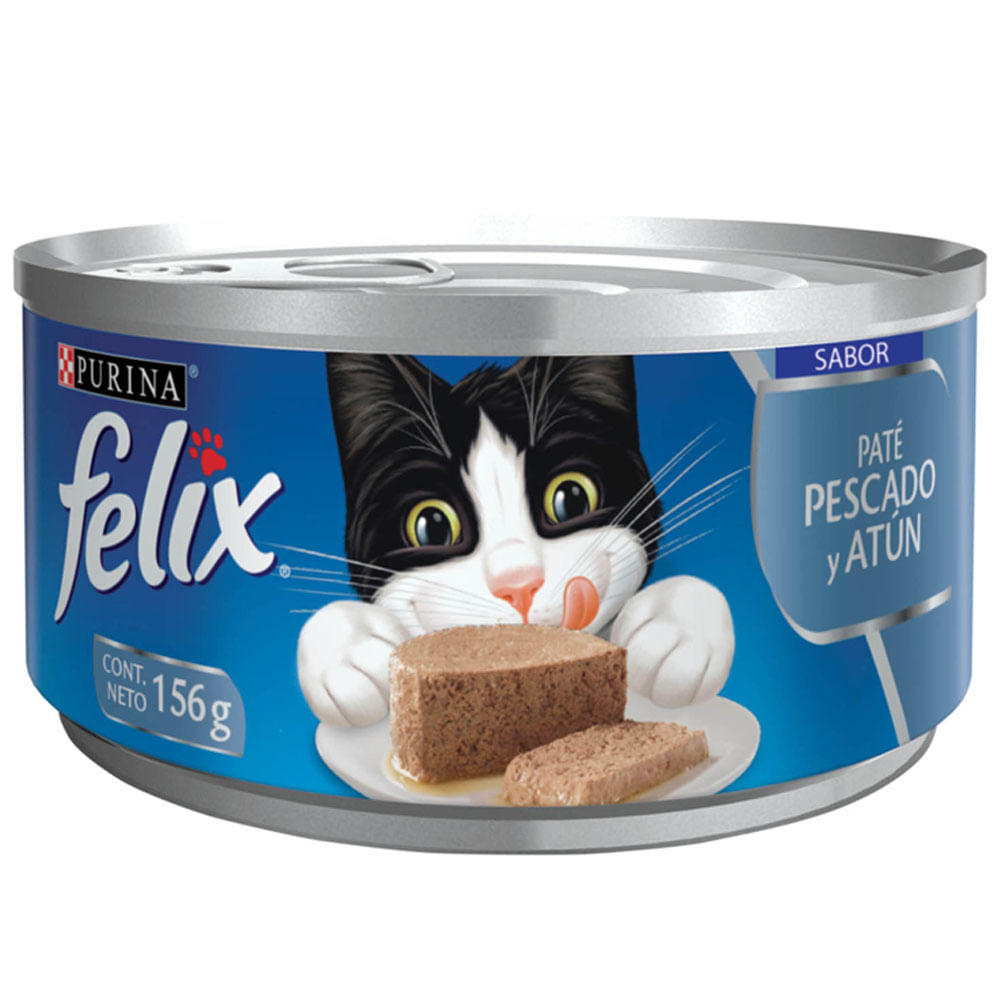 Alimento Húmedo para Gatos FELIX Paté Atún y Pescado 156gr