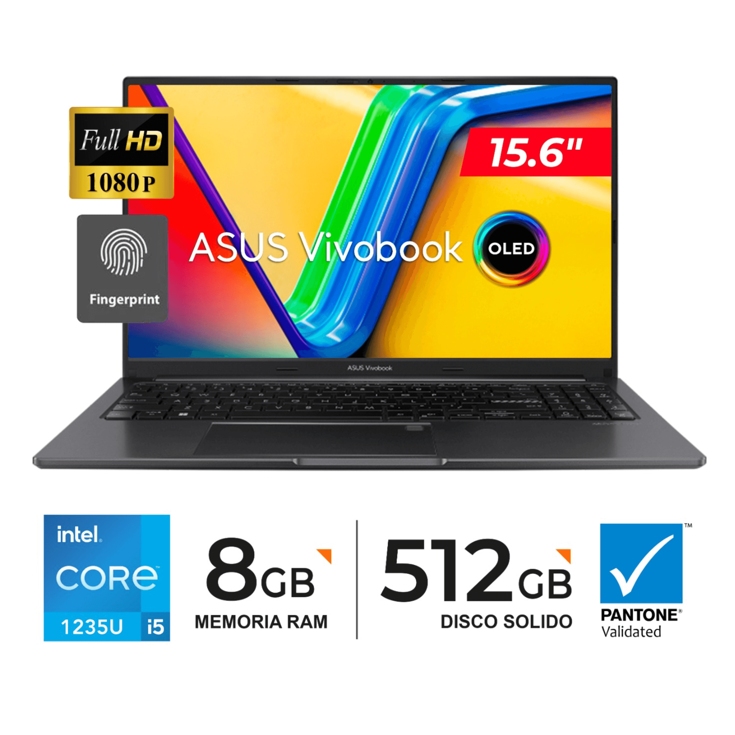 Laptop Asus X1505za-L1170 Intel I5 1235u/512gb/8gb/No Incluye Sistema Operativo