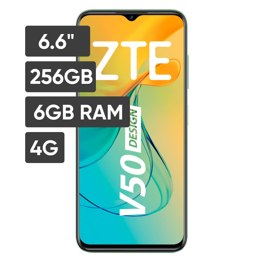Smartphone ZTE BLADE V50DESIG 6.6" 6GB 256GB 50MP+2MP+2MP Verde