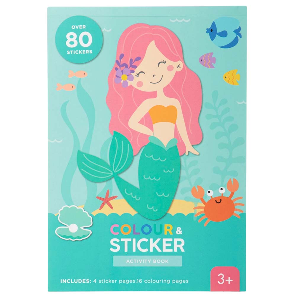 Libro de Coloreo y Stickers CLASS&WORK Sirena