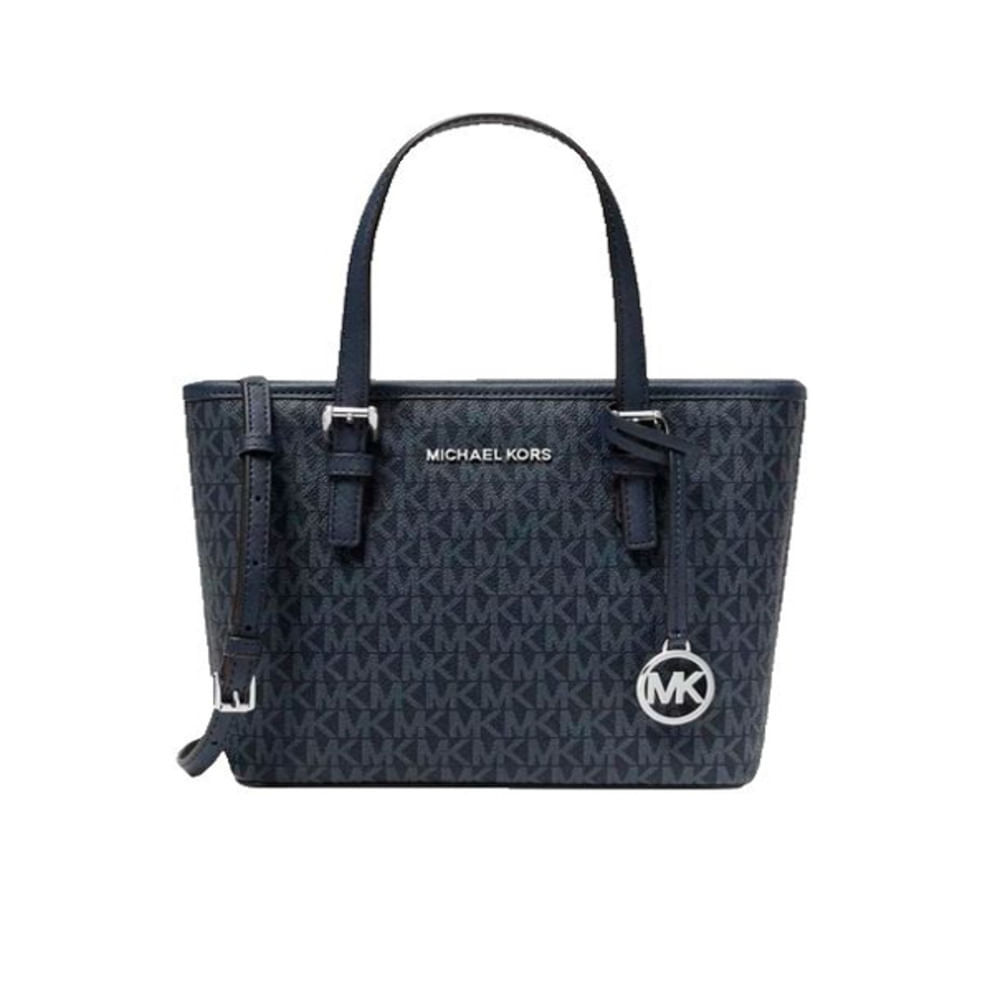 Bolso Michael Kors Tote Con Cremallera Jet Set Travel Negro