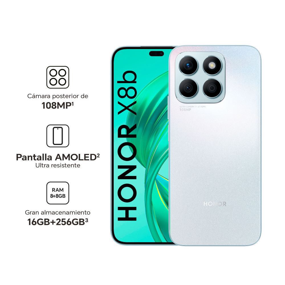 Celular Honor X8B 6.7" 8GB RAM 256GB Titanium Silver