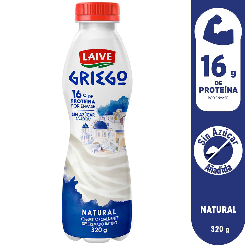 Yogurt Griego LAIVE Natural Botella 320g