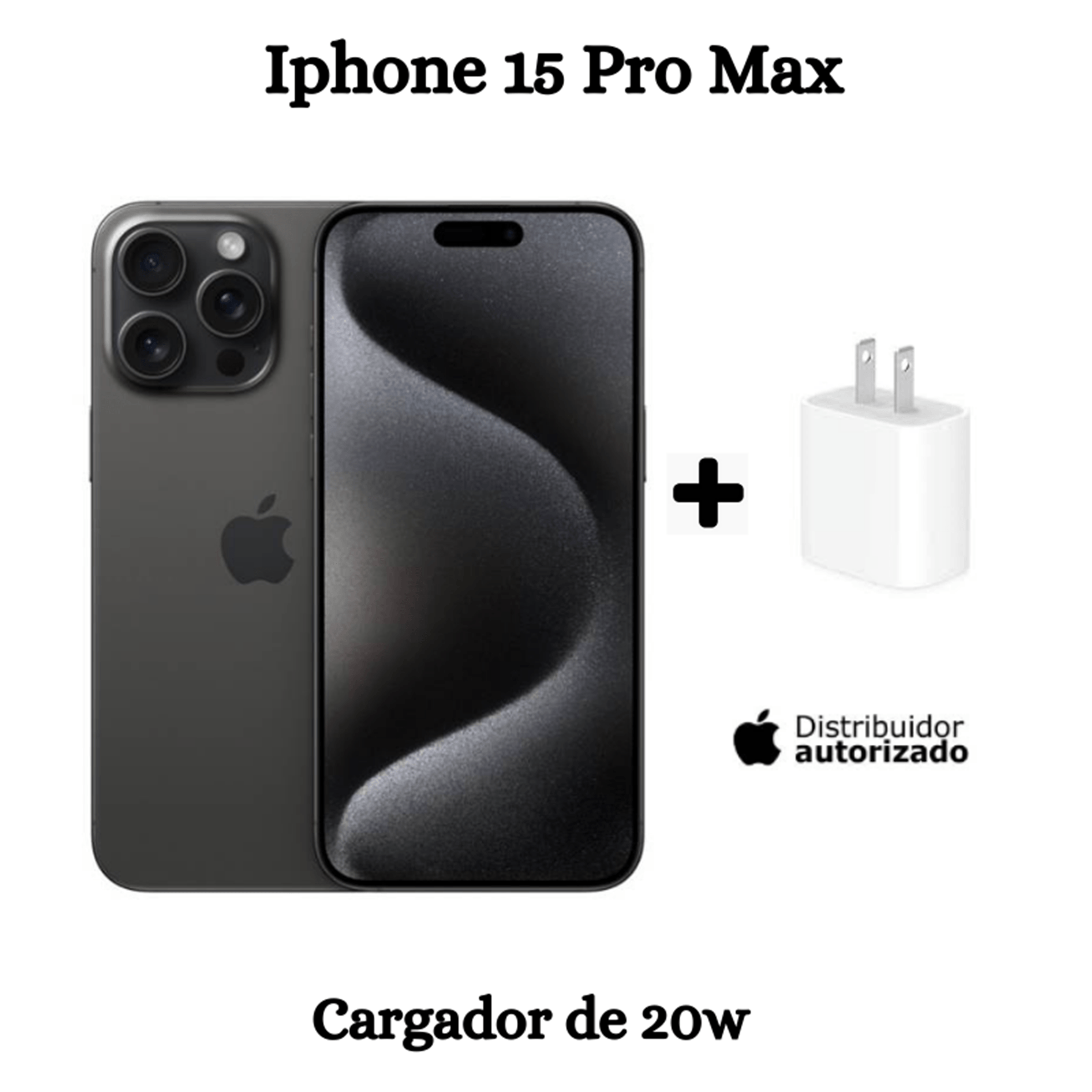 iPhone 15 Pro Max 256GB + Cargador - BLACK TITANIUM
