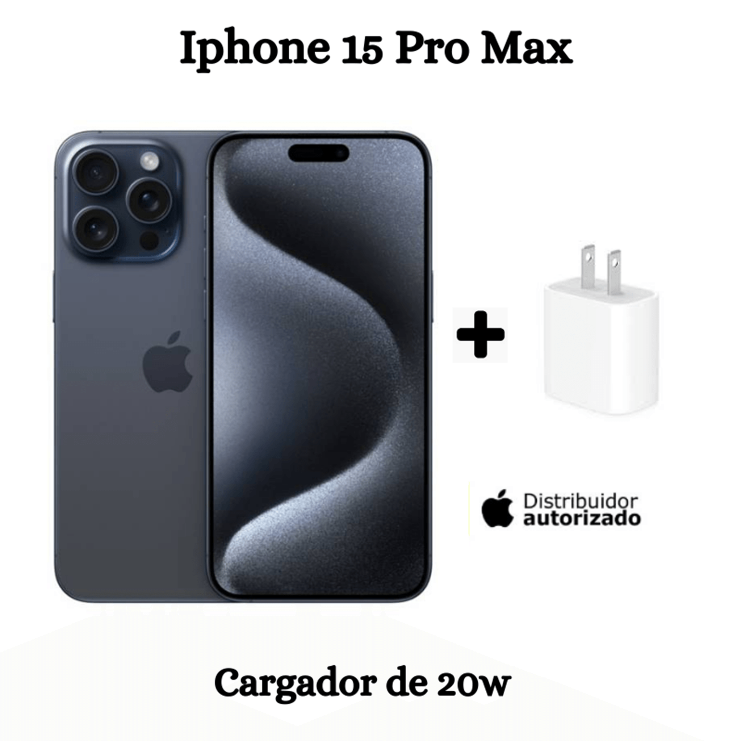 iPhone 15 Pro Max 256GB + Cargador - BLUE TITANIUM
