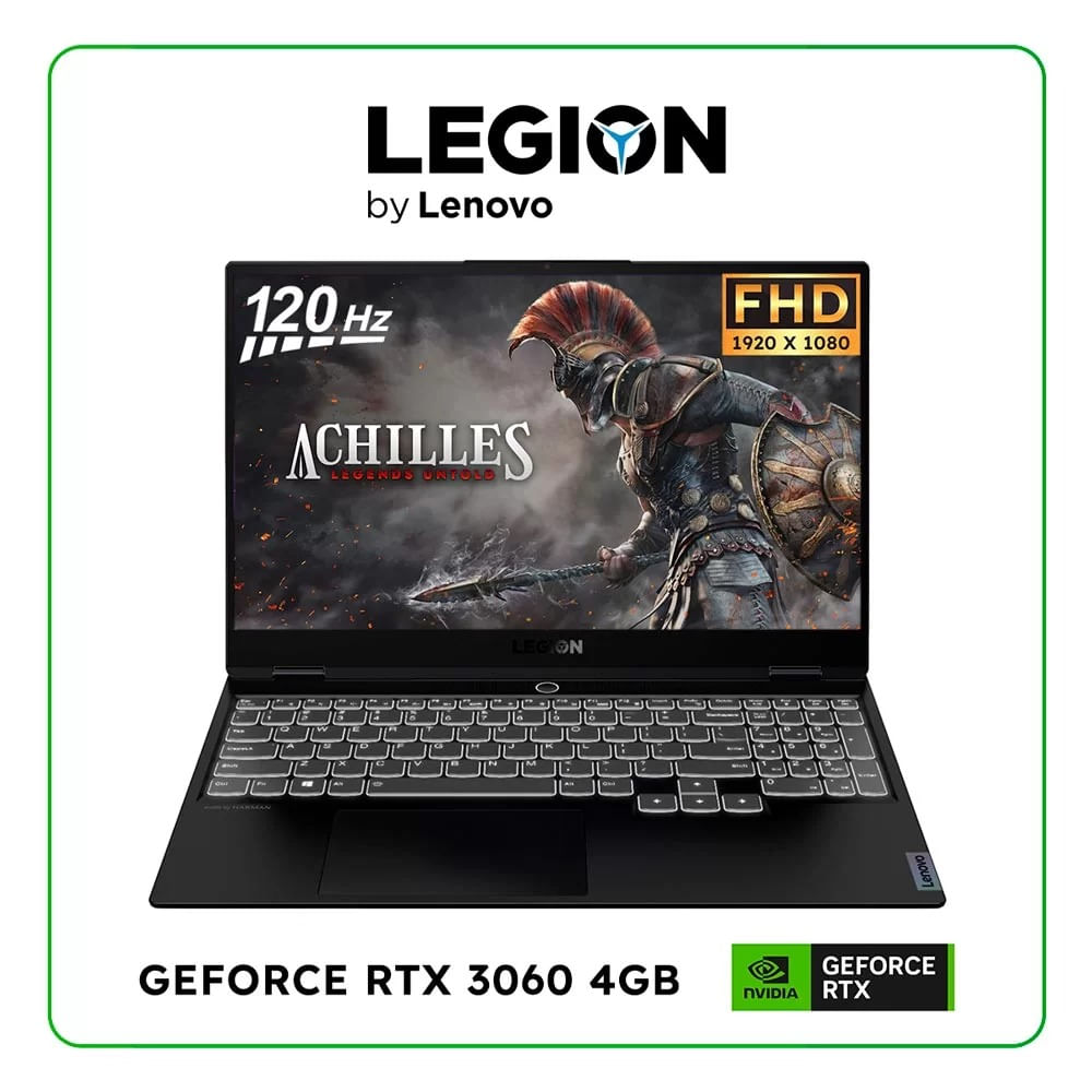 Laptop Lenovo Legion 5 15ach6 (82jw00q5lm) Amd Ryzen 7 5800h 16gb 512gb Ssd 15. 6"