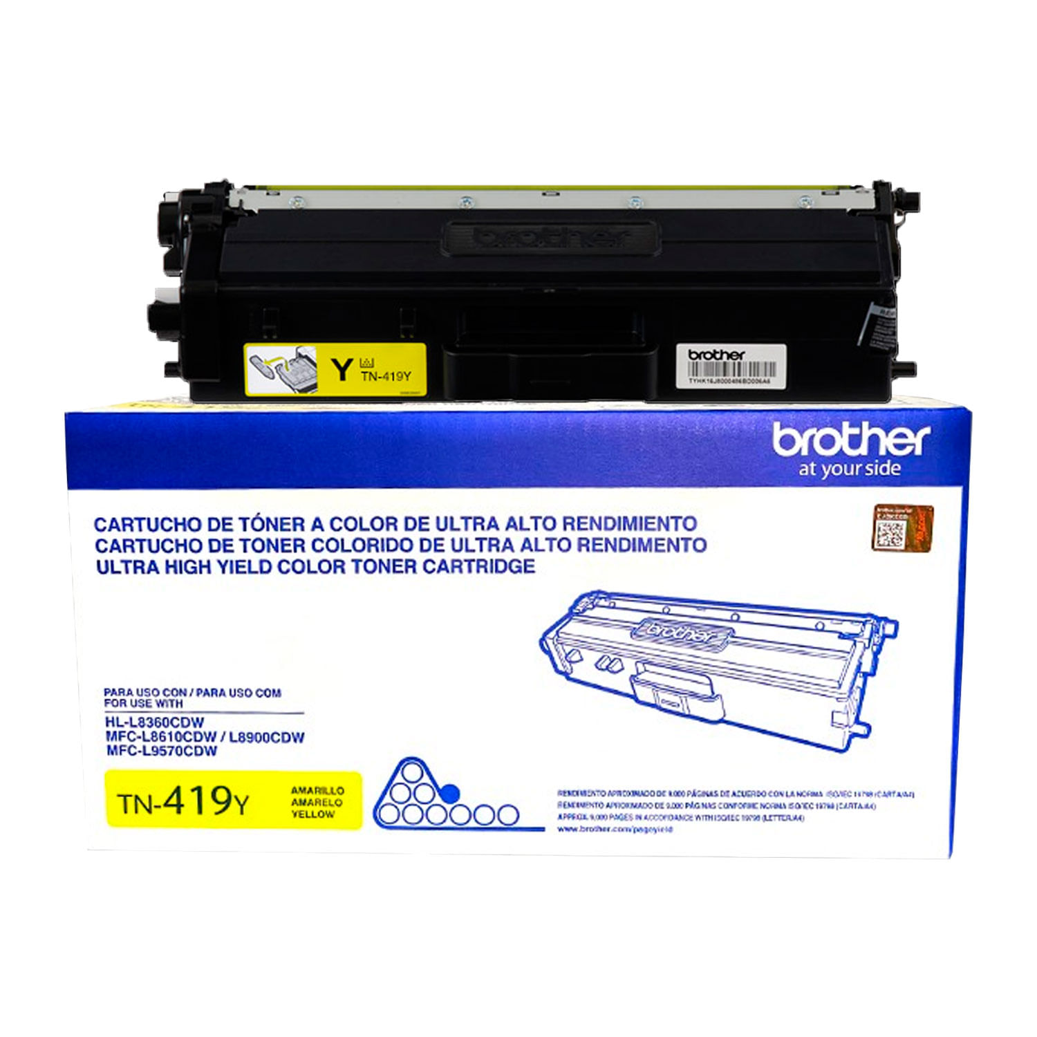 Toner Brother TN-419Y Yellow LC-8900CDW (9000 Pags) Original