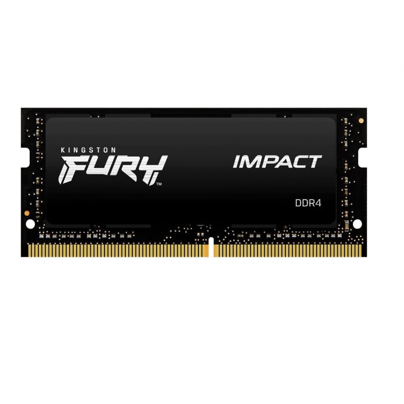 Memoria RAM Kingston Fury Impact 8GB DDR4 3200Mhz CL20 PC4-25600 Negro