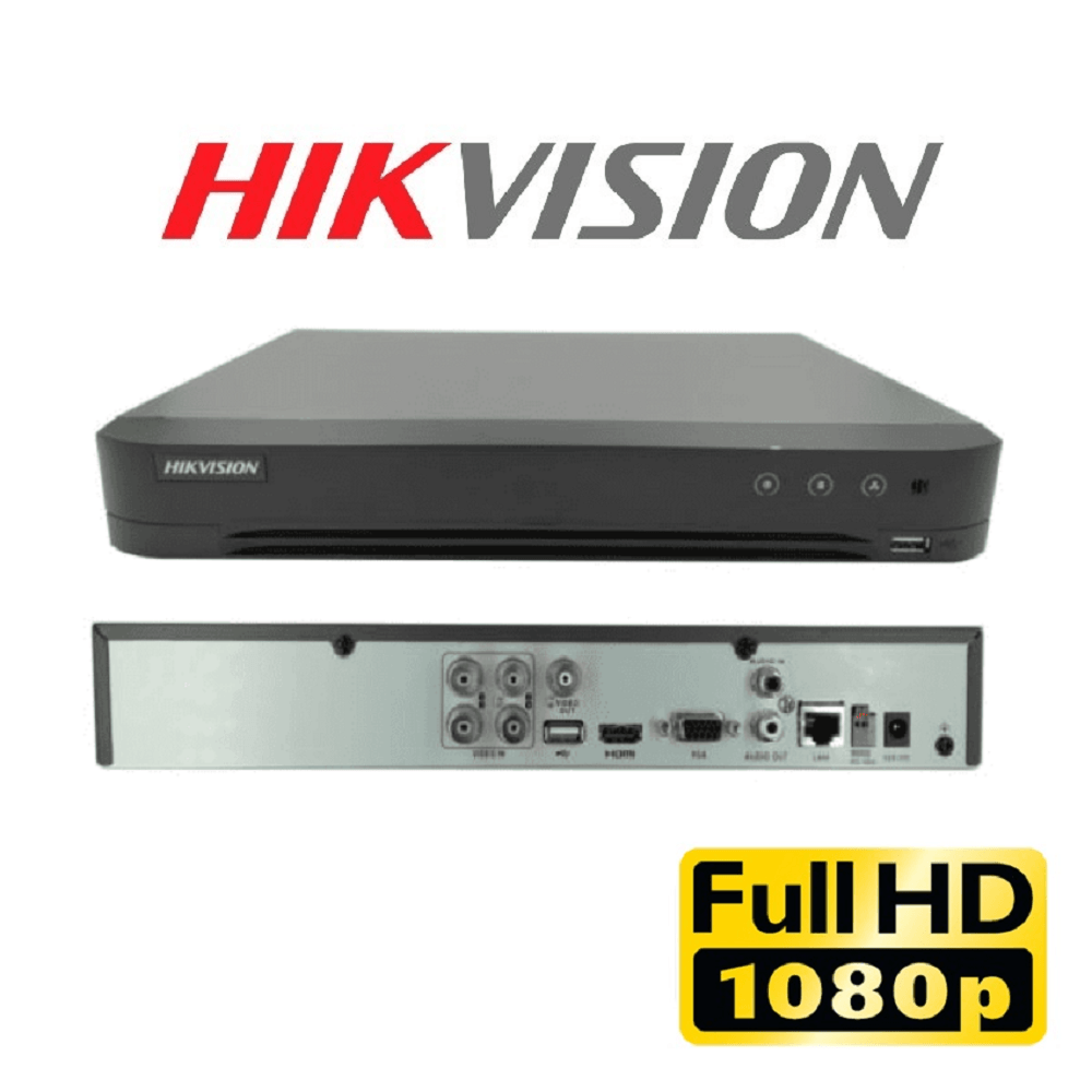 DVR 4CH ACUSENSE FULLHD 1080p HIKVISION SOPORTA 1 HDD