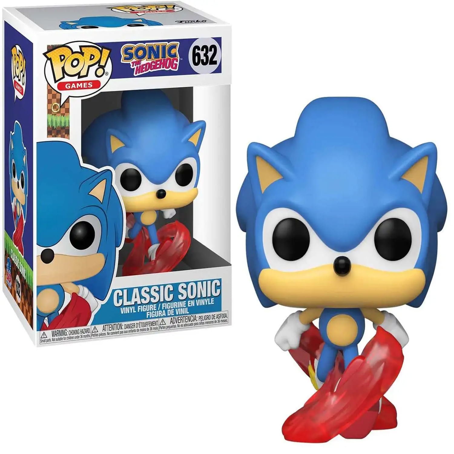 Sonic the Hedgehog 30th Anniversary Running Sonic Funko Pop Vinyl Figure 632