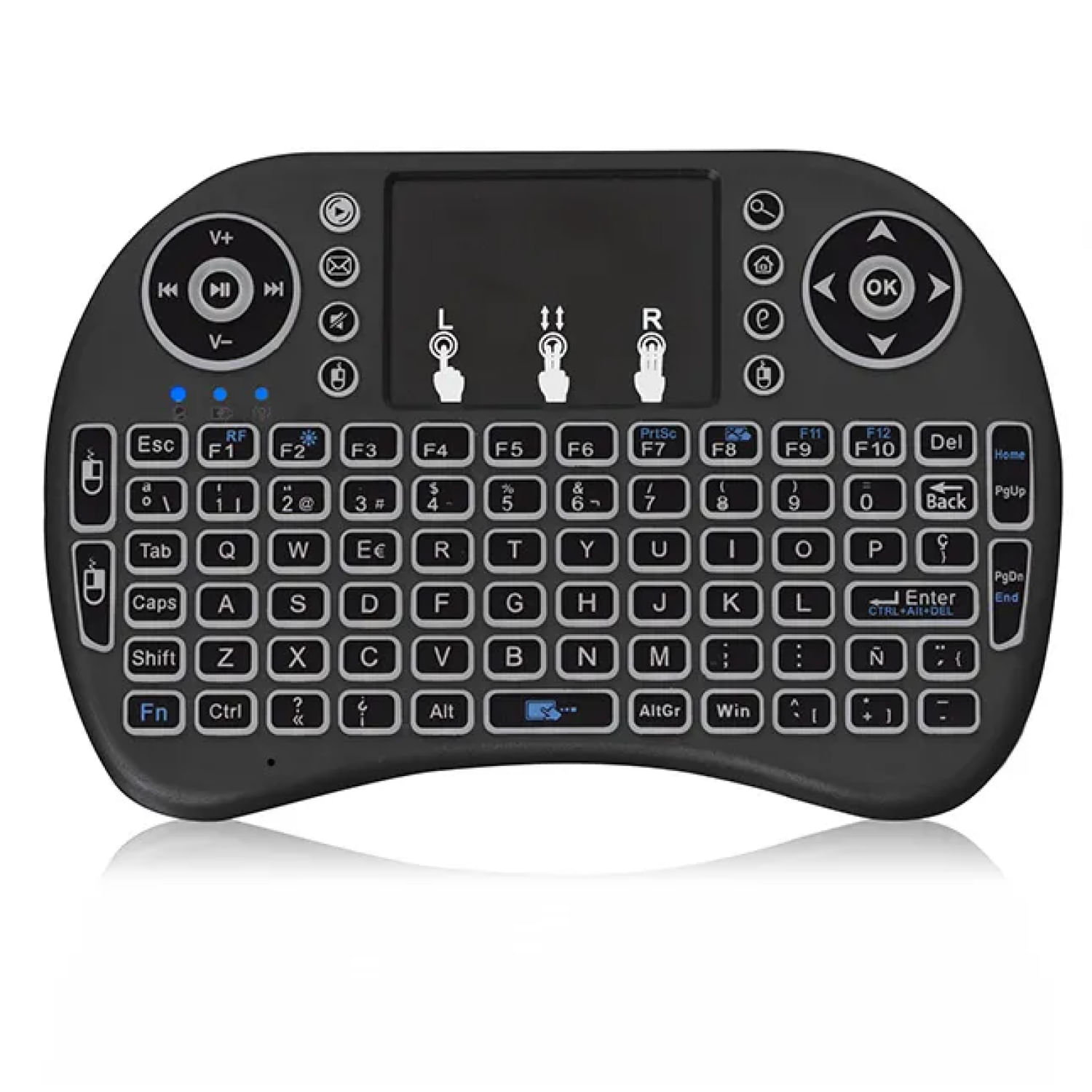 Mini Teclado Inalámbrico  Cybetel Pixel Cyb K 236    Para Pc, Laptop Y Smart Tv