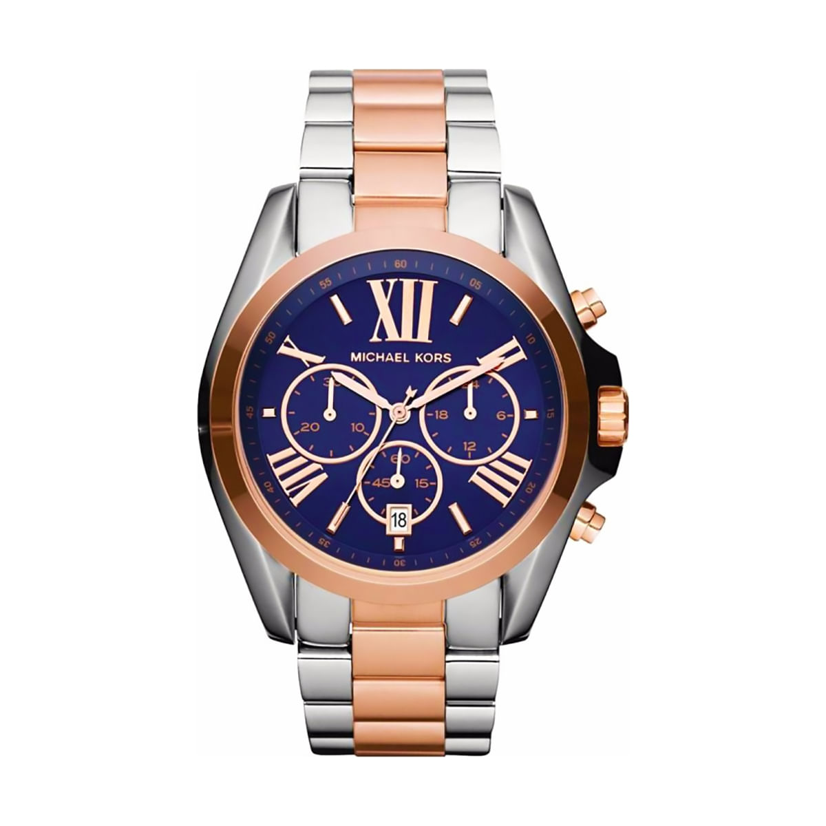Reloj Michael Kors MK5606 Blue and Gold Rose Para Dama Nuevo Genuino