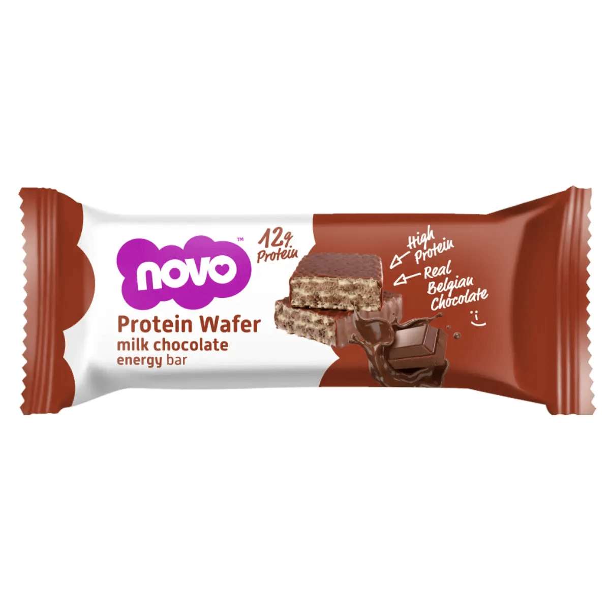 Novo Protein Wafer Chocolate 40gr x3 Und