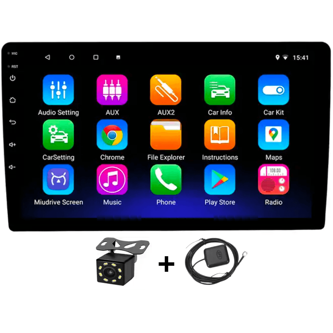 Autoradio Pantalla 10" 4+64G Android 11 CarPlay GPS Bluetooth UM36403P
