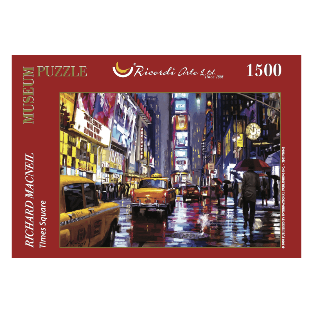 Rompecabezas Ricordi Times Square Richard Macneil 1500 Piezas