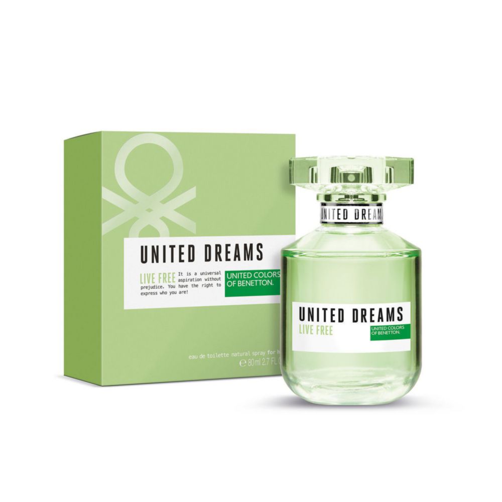 Perfume Mujer Benetton United Dreams Live Free Edt 80 Ml