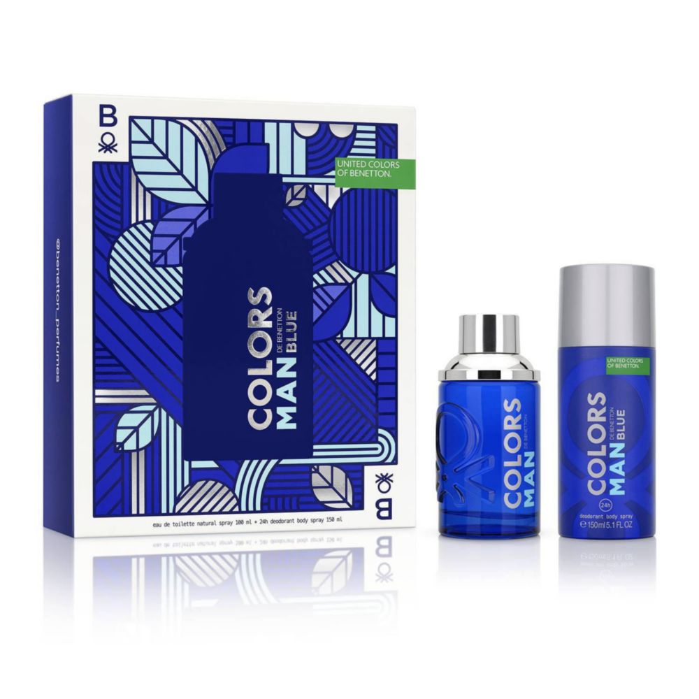 Set Perfume Mujer Colors M Blue(Edt100+Deo150Ml)