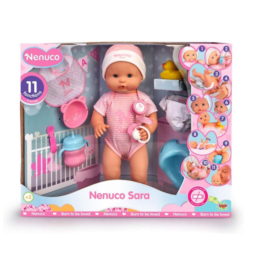 Muñeca Nenuco Sara Con 11 Funciones Y Accesorios