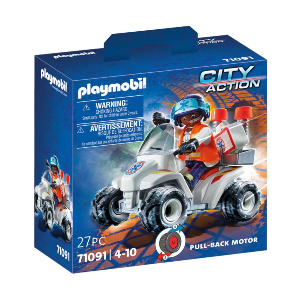 Juego Playmobil City Action Carro De Rescate Cuadruple