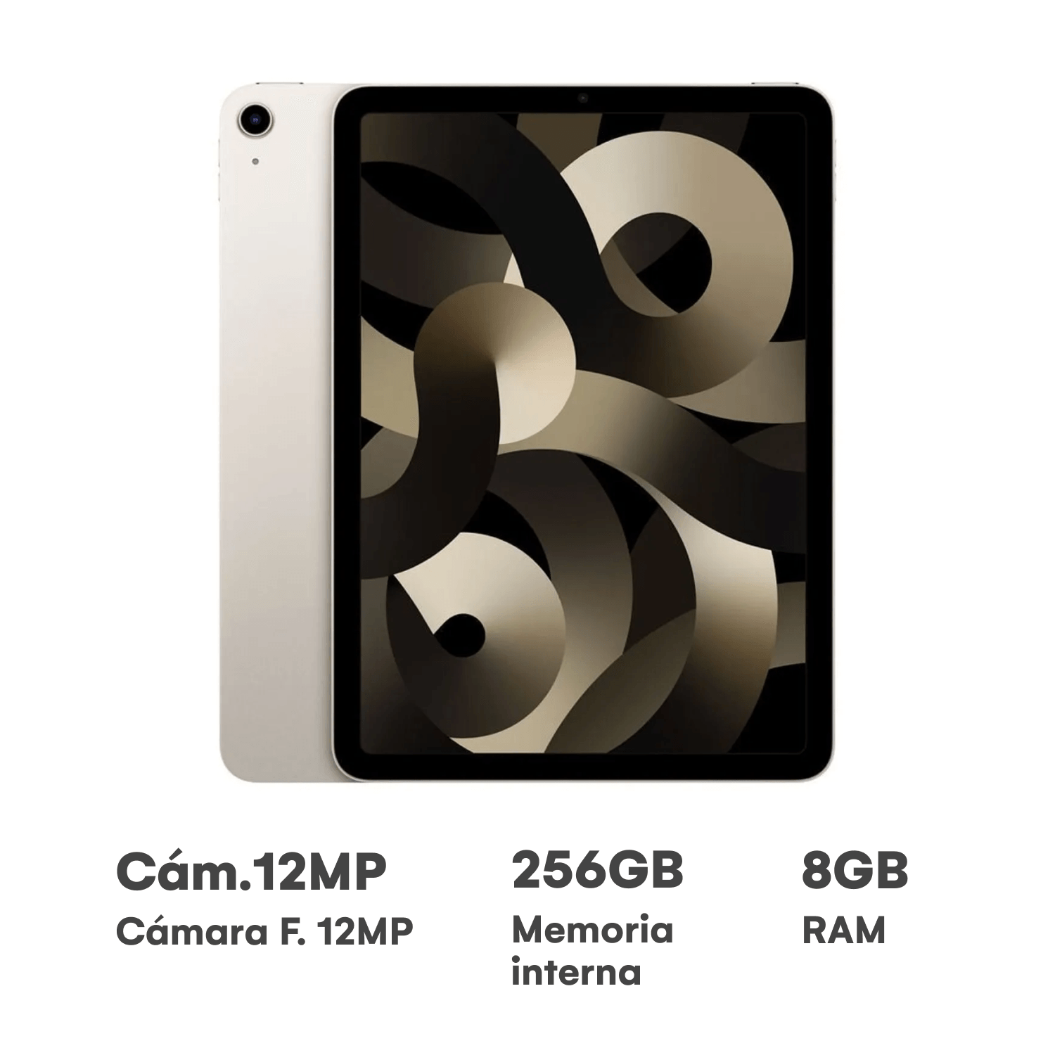 Apple iPad Air 5ta Gen 10.9" 8GB RAM 256GB Blanco