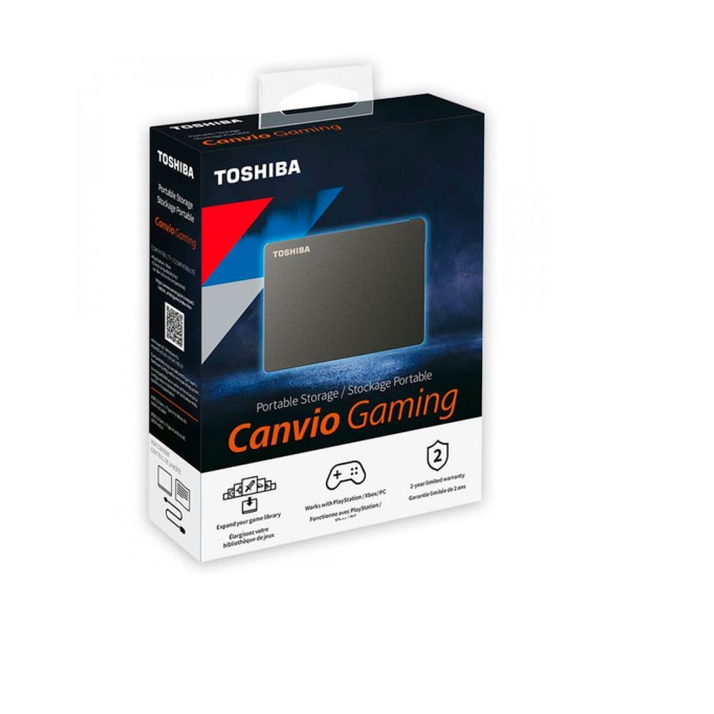 Disco Duro TOSHIBA Canvio Gaming 1TB Externo Negro USB 3.2 HDTX110XK3AA