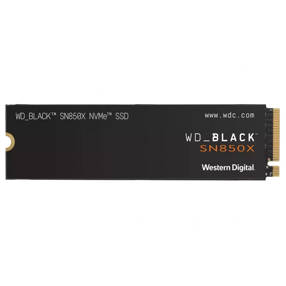 Disco Solido SSD WD SN850X Black 2TB NVME PCIe Gen4x4 WDS200T2X0E