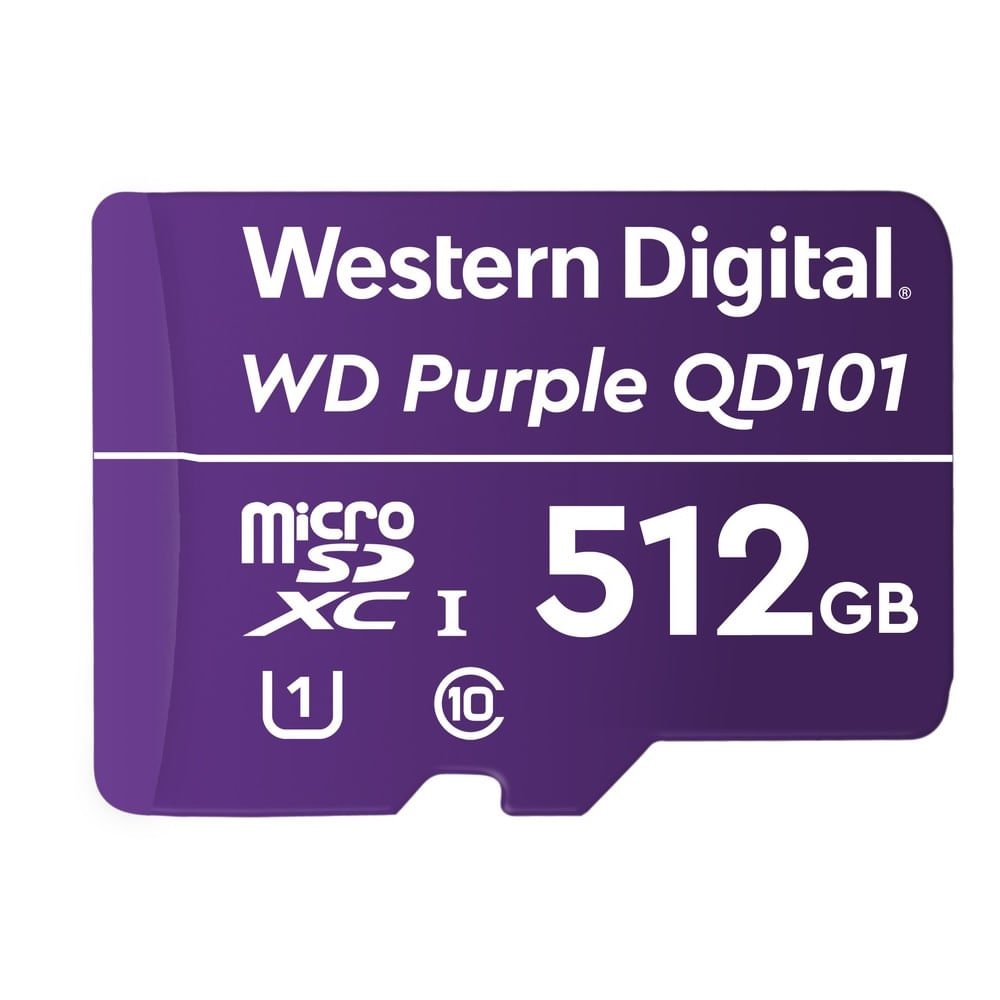 Tarjeta MicroSD Western Digital QD101 512GB Purple WDD512G1P0C